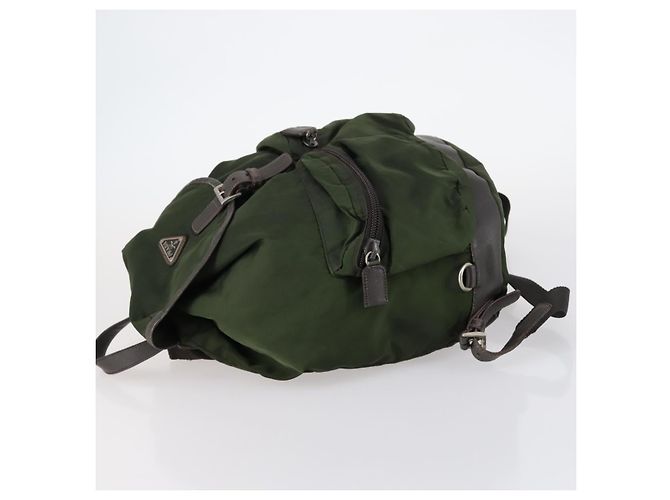 Off White Double Front Pocket Printed Canvas Khaki - view 4