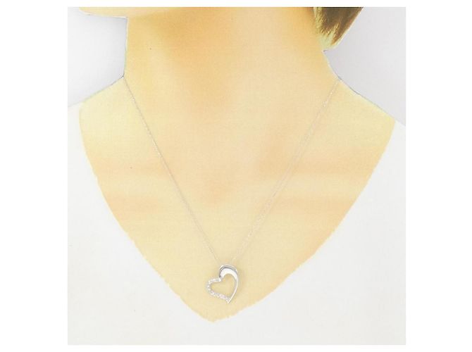 Autre Marque Collana in diamante in oro bianco Au750 Argento - vista 6