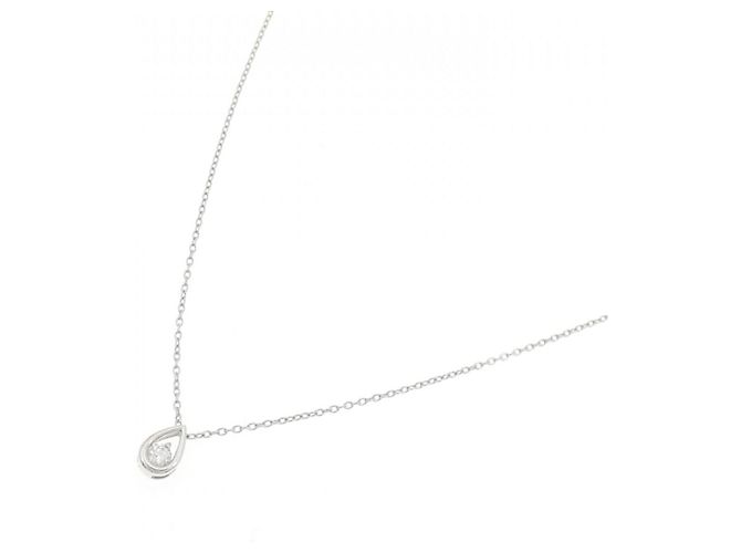 Autre Marque Collana di diamanti K14WG K10WG Argento - vista 2
