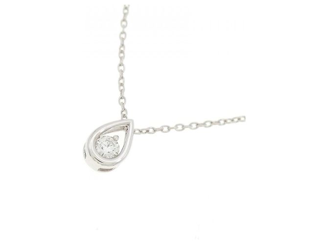 Autre Marque Collana di diamanti K14WG K10WG Argento - vista 3