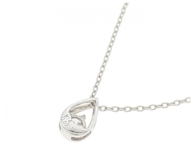 Autre Marque Collana di diamanti K14WG K10WG Argento - vista 4