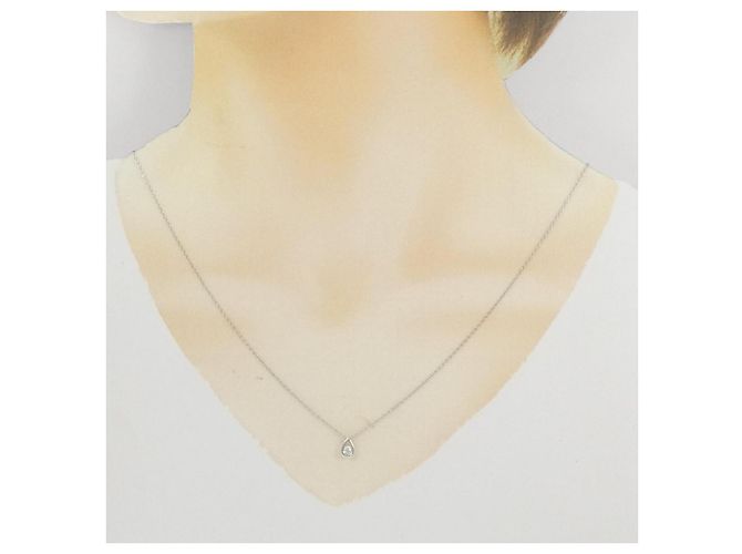 Autre Marque Collana di diamanti K14WG K10WG Argento - vista 6