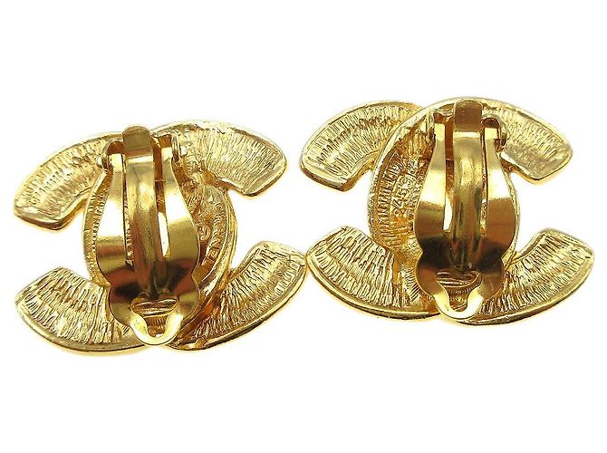 Chanel CC Clip-On Metal D'oro - vista 2