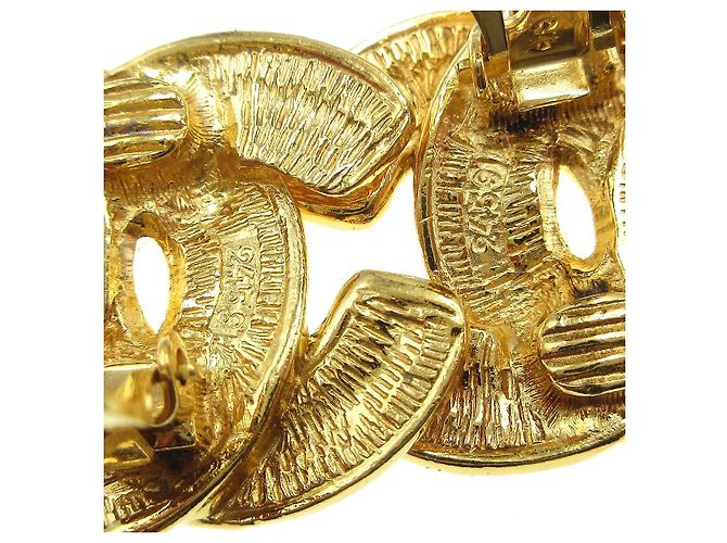 Chanel CC Clip-On Metal D'oro - vista 4