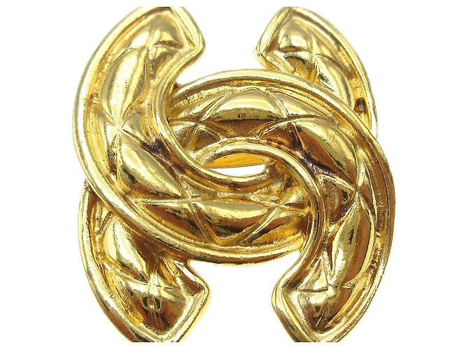 Chanel CC Clip-On Metal D'oro - vista 6