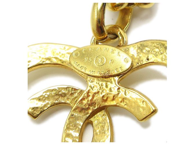 Pendente a cuore CC in metallo di Chanel D'oro - vista 3