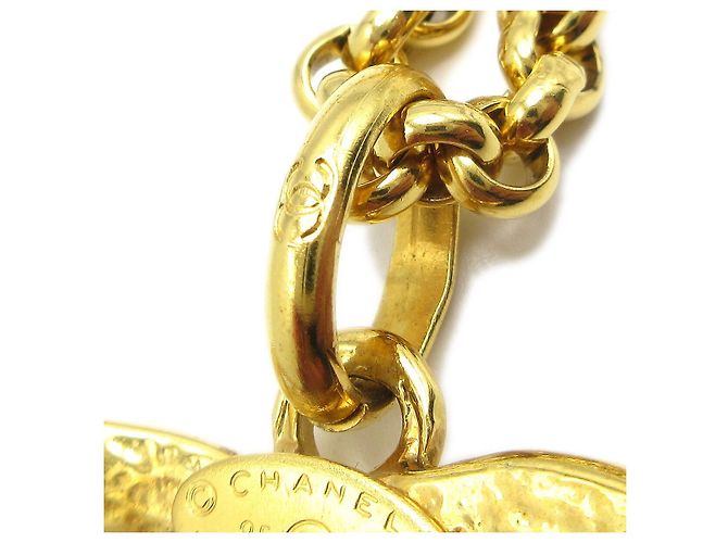 Pendente a cuore CC in metallo di Chanel D'oro - vista 4