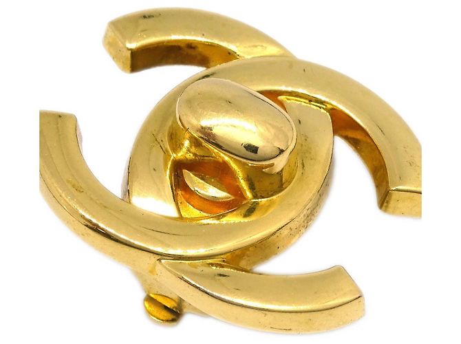 Chanel CC Turnlock Clip-On Metal D'oro - vista 2