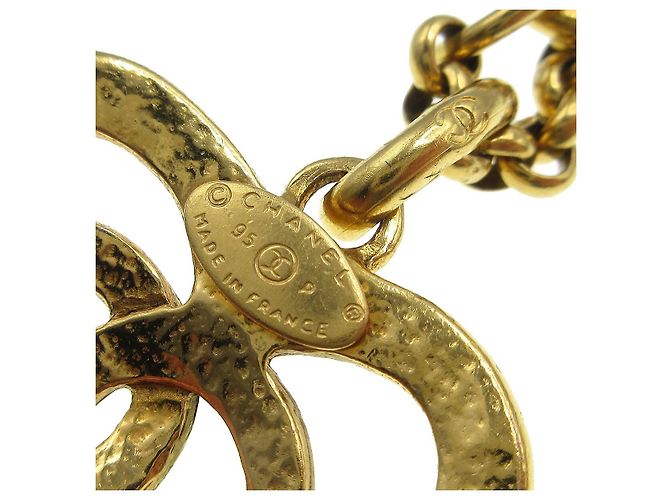 Pendente a cuore CC in metallo di Chanel D'oro - vista 4