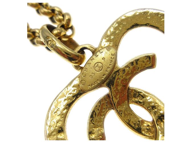 Pendente a cuore CC in metallo di Chanel D'oro - vista 5