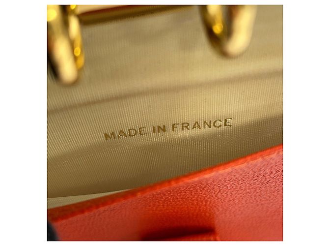 Chanel Coco Mark Leather Planner Cover Orange - view 15
