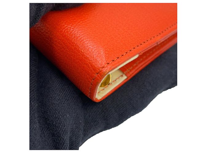 Chanel Coco Mark Leather Planner Cover Orange - view 6