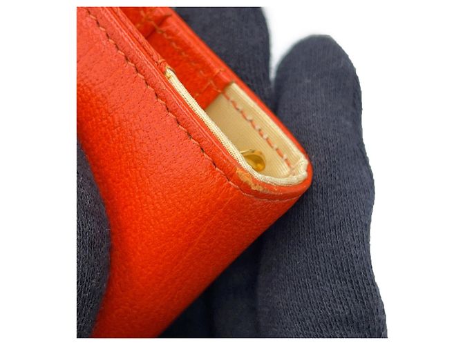 Chanel Coco Mark Leather Planner Cover Orange - view 7