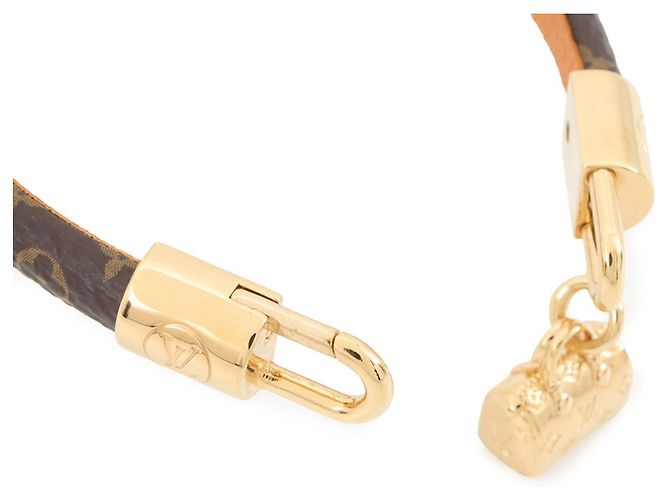 Bracciale Charm Speedy Monogram Louis Vuitton Marrone - vista 5