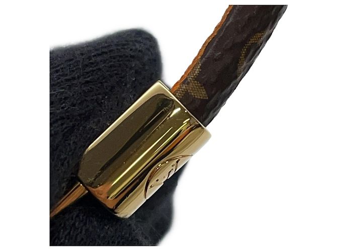 Bracciale Charm Speedy Monogram Louis Vuitton Marrone - vista 7