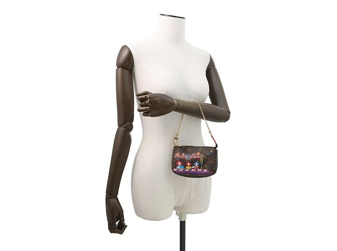 Mini Pochette Accessoires Monogram Vivienne di Louis Vuitton Rosso - vista 4