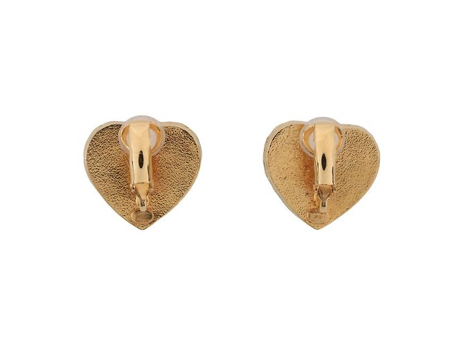 Chanel Navy Resin Clip Earrings Navy blue - view 3