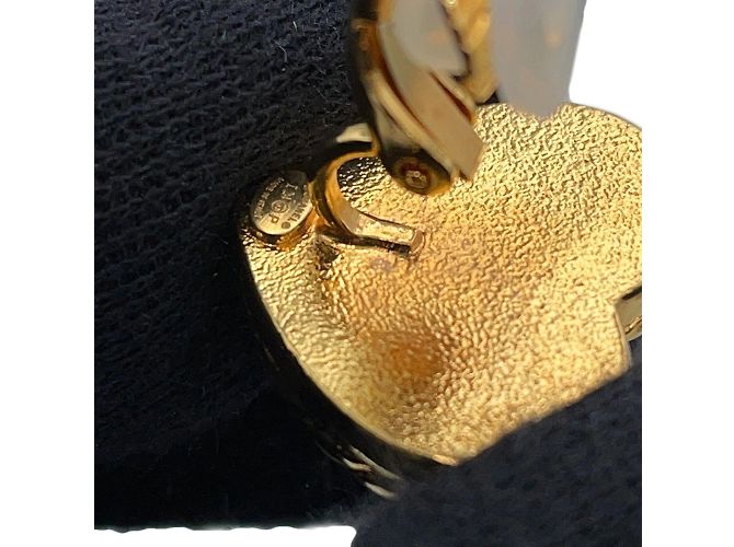 Chanel Navy Resin Clip Earrings Navy blue - view 6