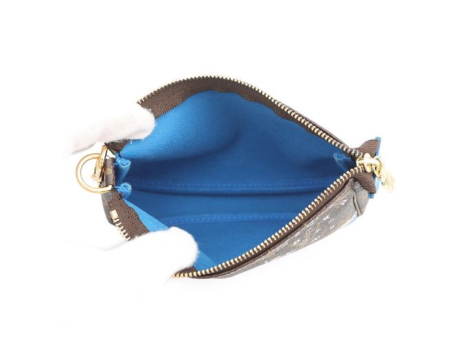 Mini Pochette Accessoires Monogram Vivienne di Louis Vuitton Blu - vista 5