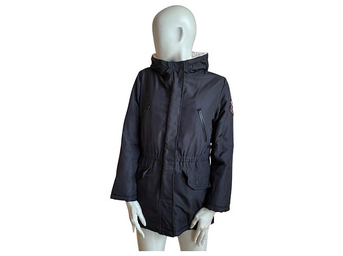 Parka IKKS WAY – Forro Sherpa Ultra Cálido – Talla 36 Negro - vista 2