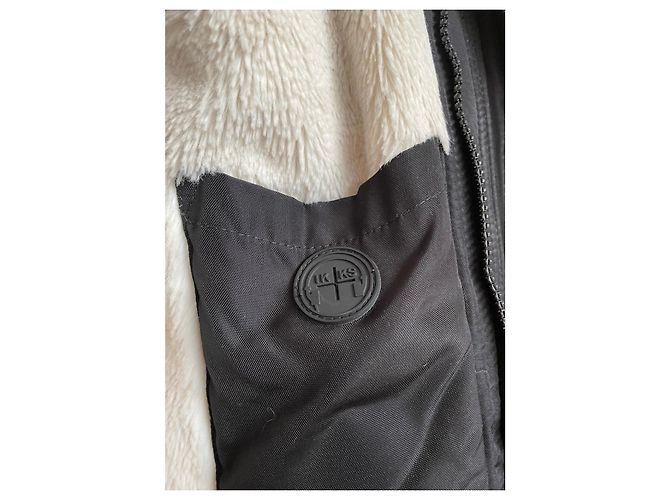 Parka IKKS WAY – Forro Sherpa Ultra Cálido – Talla 36 Negro - vista 5