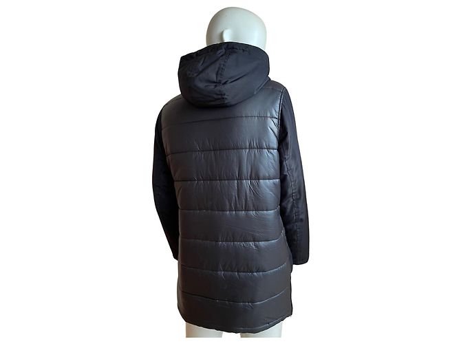 Parka IKKS WAY – Forro Sherpa Ultra Cálido – Talla 36 Negro - vista 7
