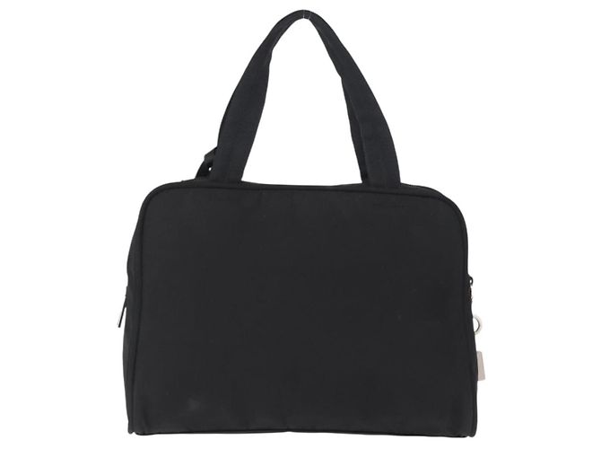 Borsa a Spalla Bowling Tessuto Media Prada Nero - vista 2