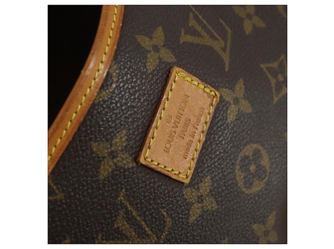 Borsa Saumur Louis Vuitton in tela Monogram 35 Marrone - vista 7