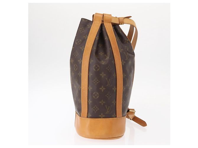Zaino Randonnee Monogram in Canvas PM Louis Vuitton Marrone - vista 3