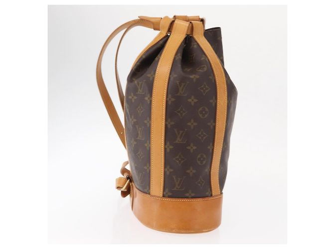 Zaino Randonnee Monogram in Canvas PM Louis Vuitton Marrone - vista 4