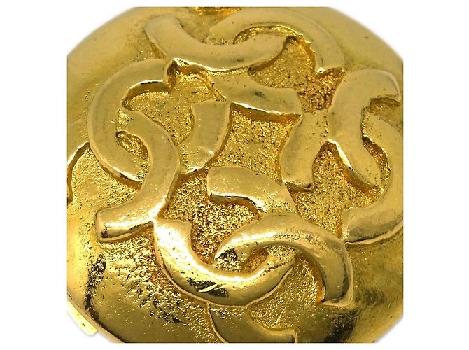 Chanel CC Round Metal D'oro - vista 3
