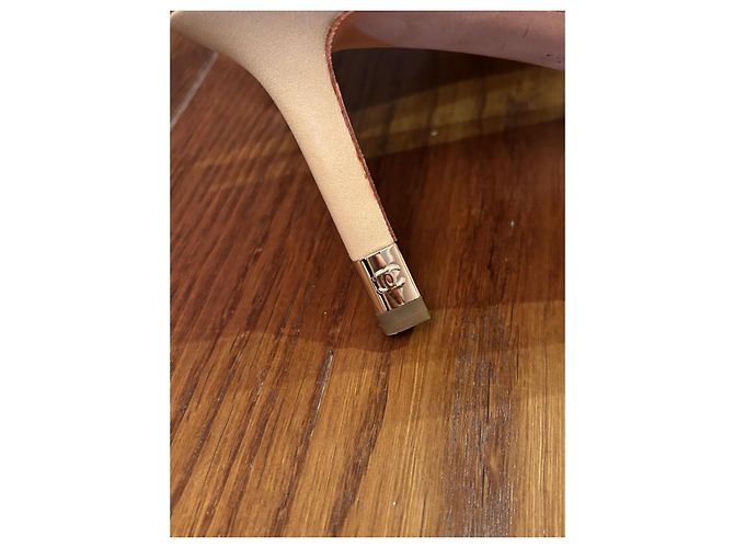 Beige Lederabsätze Chanel 36 - Ansicht 9