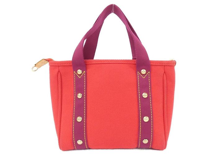 Louis Vuitton Antigua Cabas PM Handtasche Rot - Ansicht 2