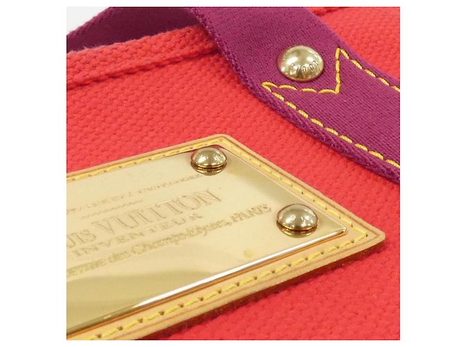 Louis Vuitton Antigua Cabas PM Handtasche Rot - Ansicht 5