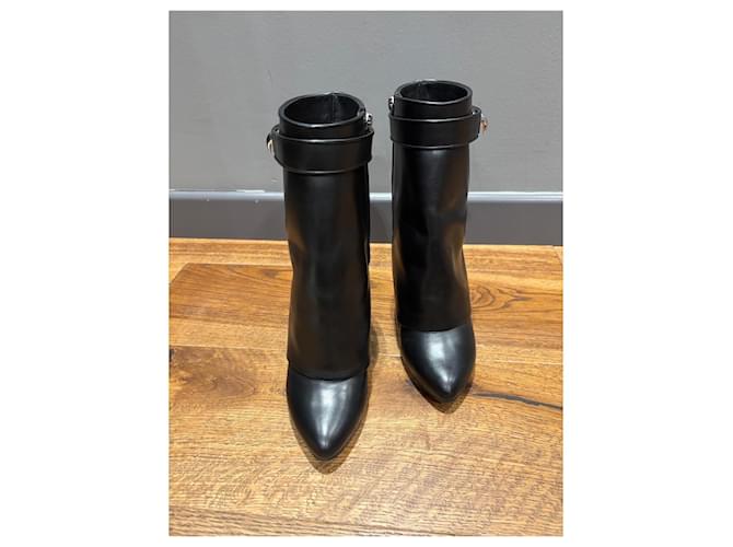Givenchy Shark Pelle Nera 38 Nero - vista 11