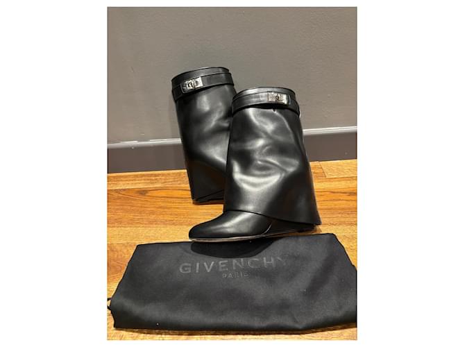 Givenchy Shark Pelle Nera 38 Nero - vista 12
