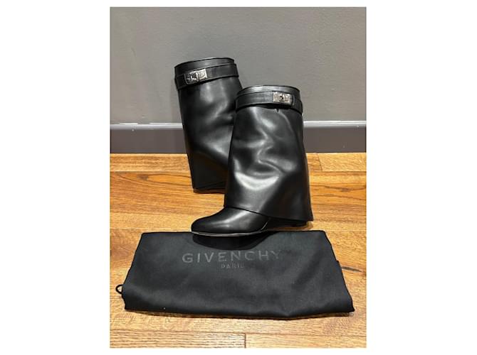 Givenchy Shark Pelle Nera 38 Nero - vista 8