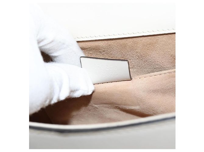Borsa a mano Gucci Sylvie in pelle mini Bianco - vista 7