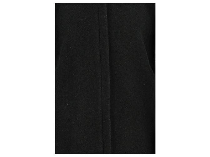 Claudie Pierlot Abrigo de piel negro - vista 3