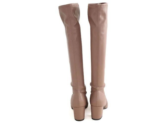 Stuart Weitzman Botas de cuero marrón Castaño - vista 2