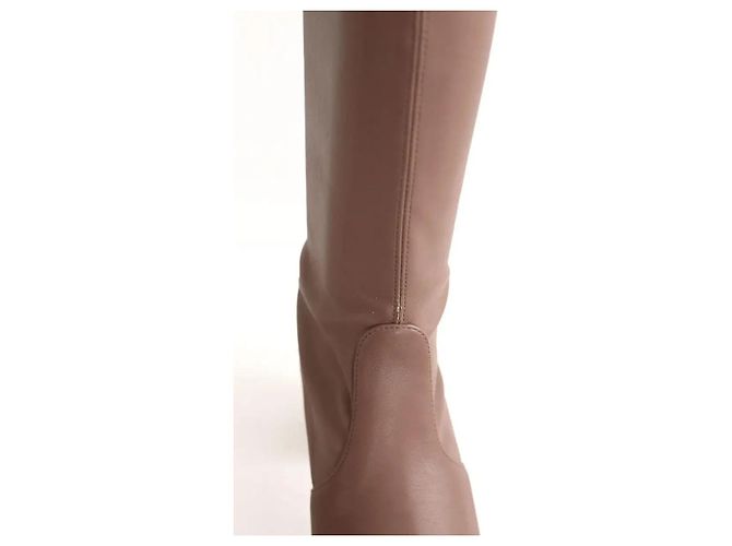 Stuart Weitzman Botas de cuero marrón Castaño - vista 4