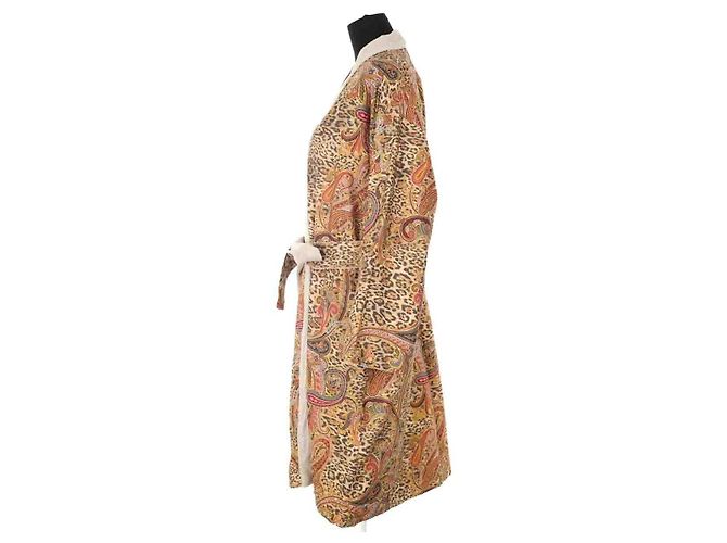 Etro Accappatoio in cotone marrone - vista 4