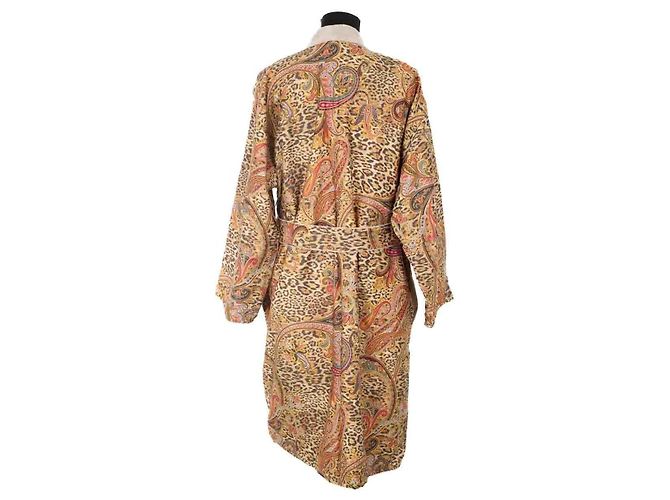 Etro Accappatoio in cotone marrone - vista 5