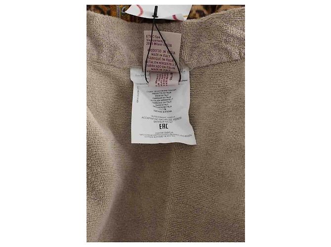 Etro Accappatoio in cotone marrone - vista 7