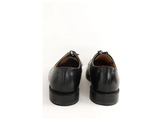 Sandro Schwarze Leder Schnürschuhe - Ansicht 2