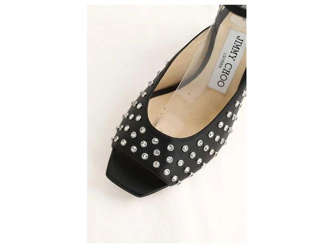Jimmy Choo Tacones de cuero negros - vista 4