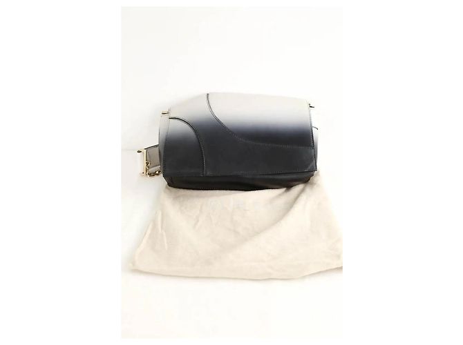 Elie Saab Borsa a spalla in pelle grigia - vista 7