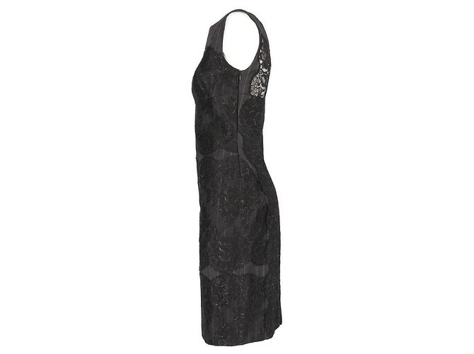Vestido cinza listrado de Gianfranco Ferré - vista 3