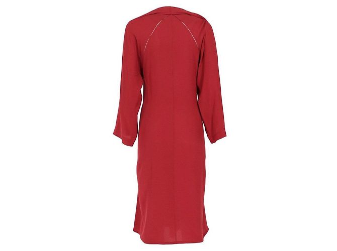 Ziegelrote Kleid Gianfranco Ferré - Ansicht 2