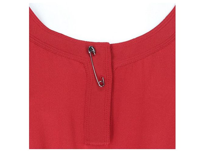 Ziegelrote Kleid Gianfranco Ferré - Ansicht 5